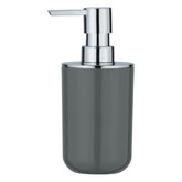 Posa Liquid Soap Dispenser 0.33 L, 7 x 16,5 x 8 cm, Grey/Chrome